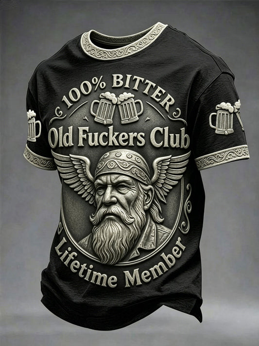 Men 100% bitter old fuckers club tshirts
