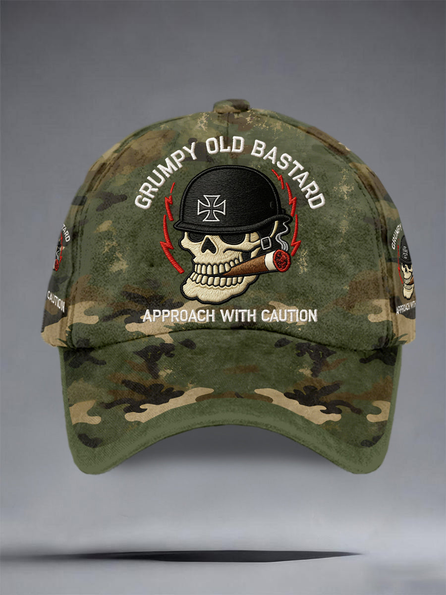 Drsný starý bastard maskovací unisex klobouky