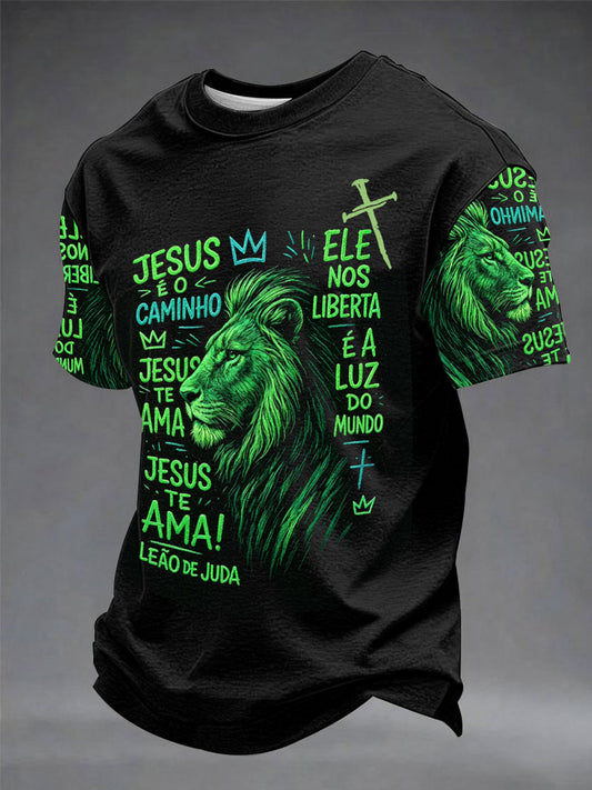Mens "faith" print casual tshirts