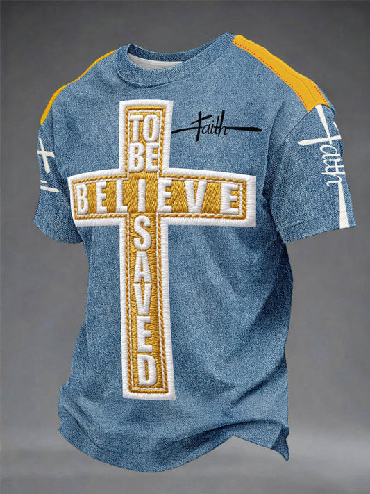 Pánské "faith" unisex casual tshirt