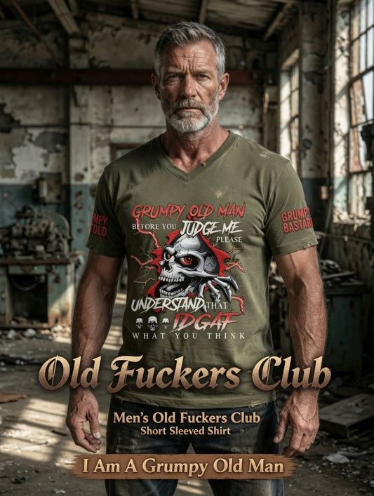 Pánské drsný muž tištěné vintage módy volné krátké rukávy tshirt