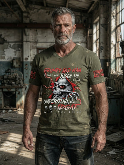 Pánské drsný muž tištěné vintage módy volné krátké rukávy tshirt