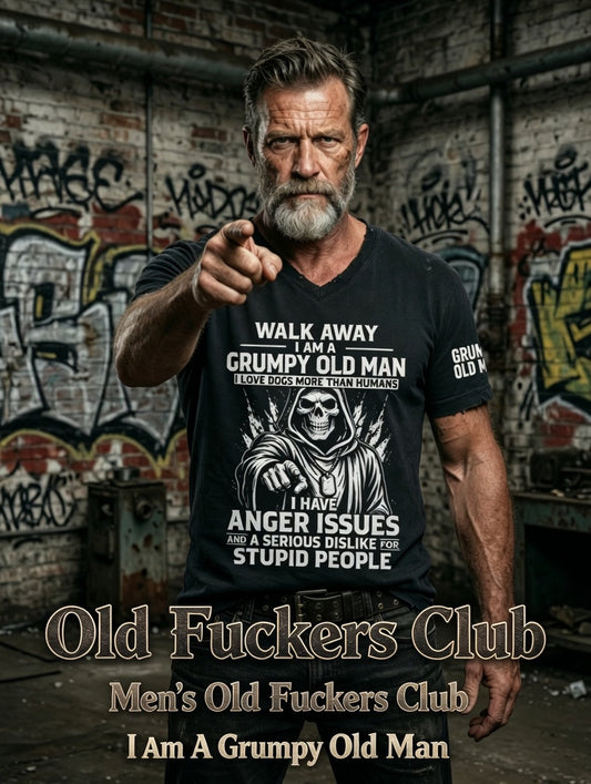 Pánské drsný muž tištěné vintage módy volné krátké rukávy tshirt