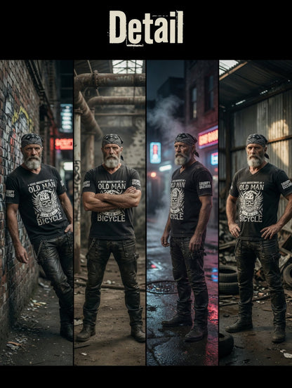 Men old fuckers club printed vintage fashion loose short sleeve tshirt