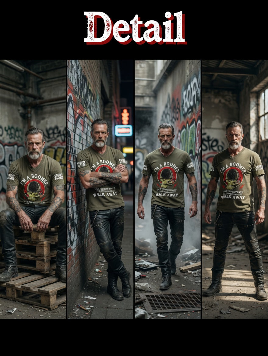 Men old fuckers club printed vintage fashion loose short sleeve tshirt