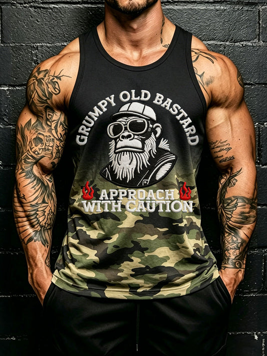 Muži drsný starý bastard camo vesty