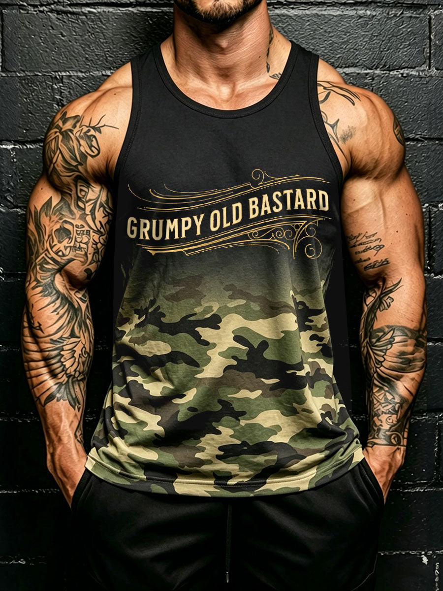 Muži drsný starý bastard camo vesty