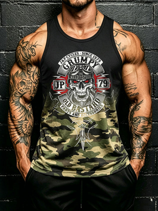Muži drsný starý bastard camo vesty