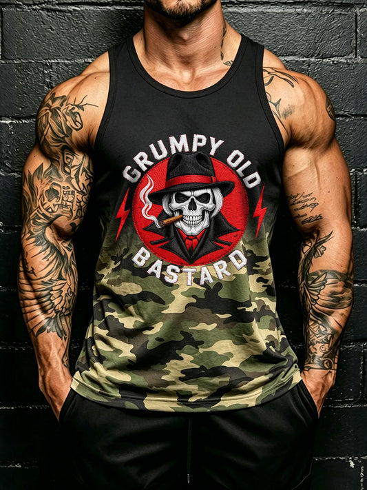 Muži drsný starý bastard camo vesty